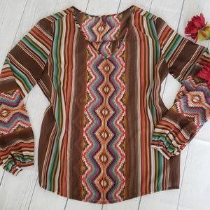 Stetson Sheer Aztec Herringbone Design Small